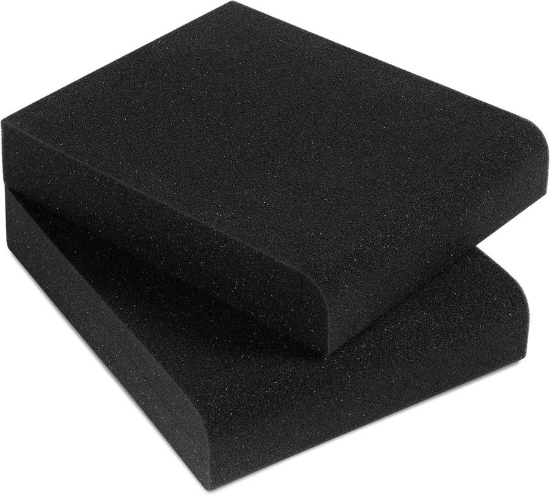 Sound Addicted - Studio Monitor Isolation Pads for 3-4.5 inches Small Speakers, Pair of 2 High Density Dampening Acoustic Stands Foam which Fits Most Bookshelf’s and Desktops | SMPad 4 - Image 1